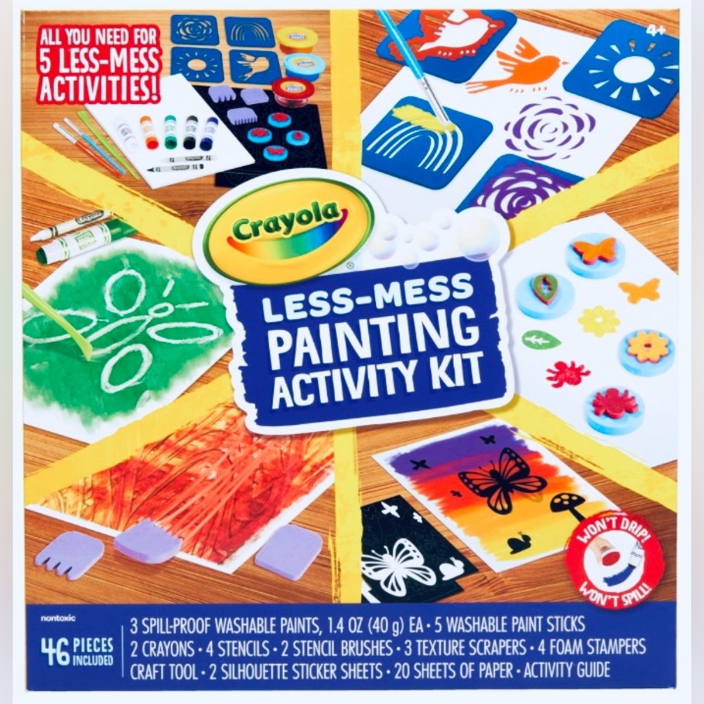Crayola Less-Mess Painting Activity Kit - NEW!